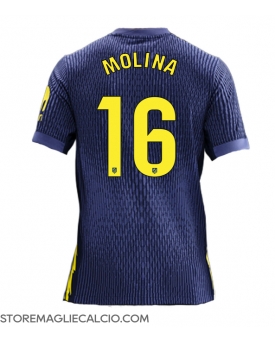 Atletico Madrid Nahuel Molina #16 Maglia Gara Trasferta Repliche 2025-26